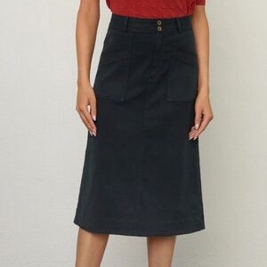 Margaret O'Leary Ophelia Skirt in carbon gray NWOT